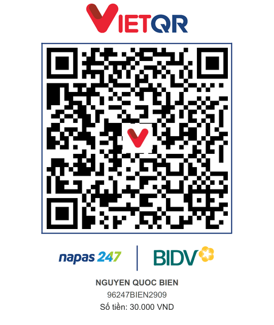 QR Thanh toán BIDV