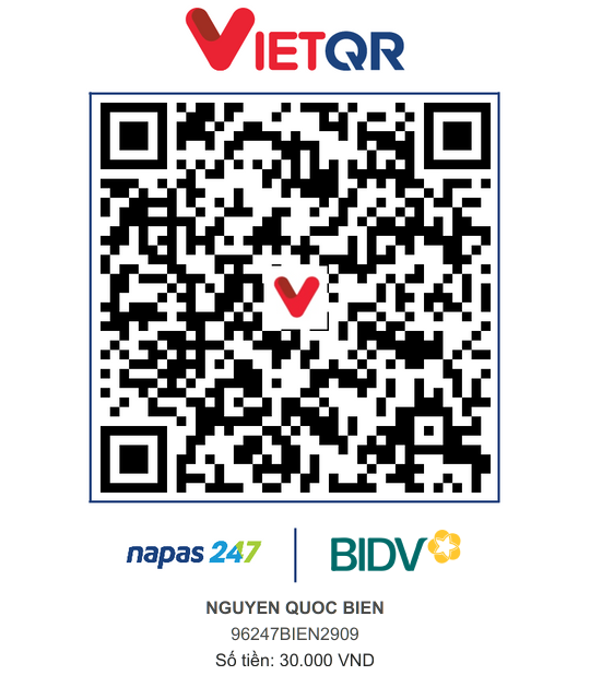 QR Thanh toán BIDV