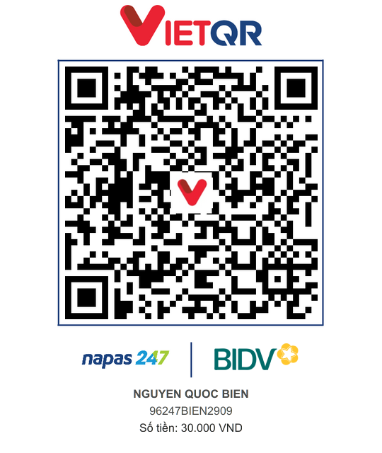 QR Thanh toán BIDV