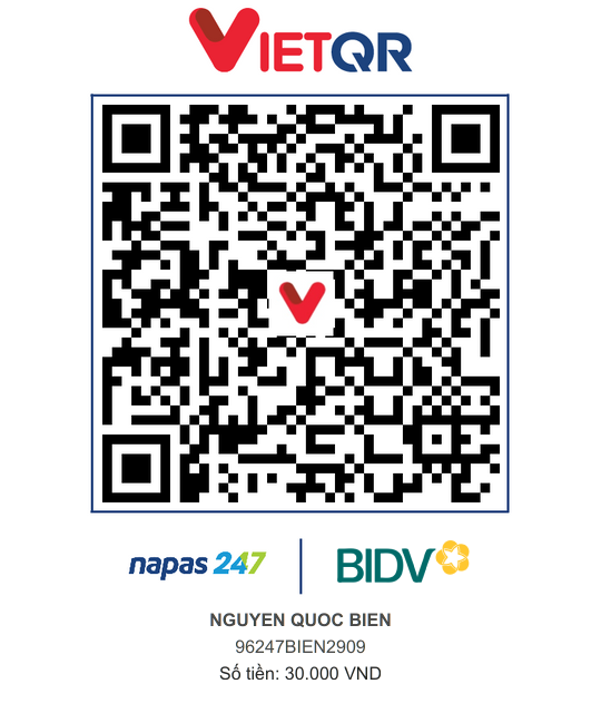 QR Thanh toán BIDV