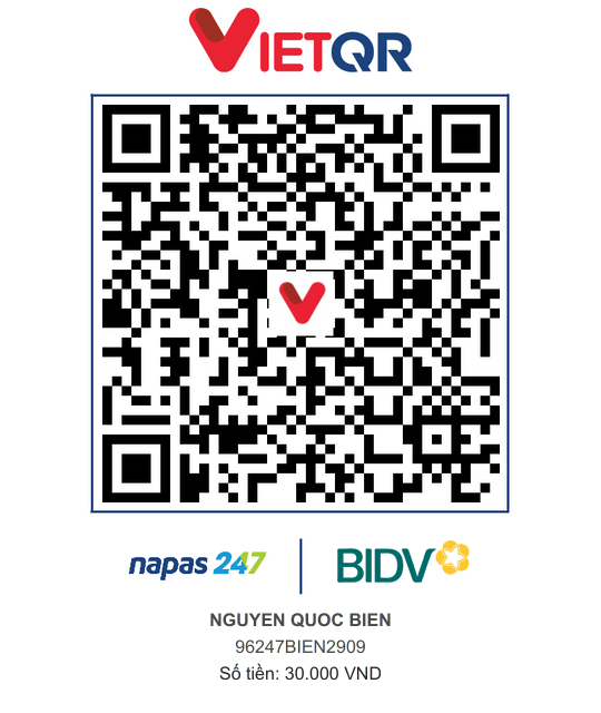 QR Thanh toán BIDV