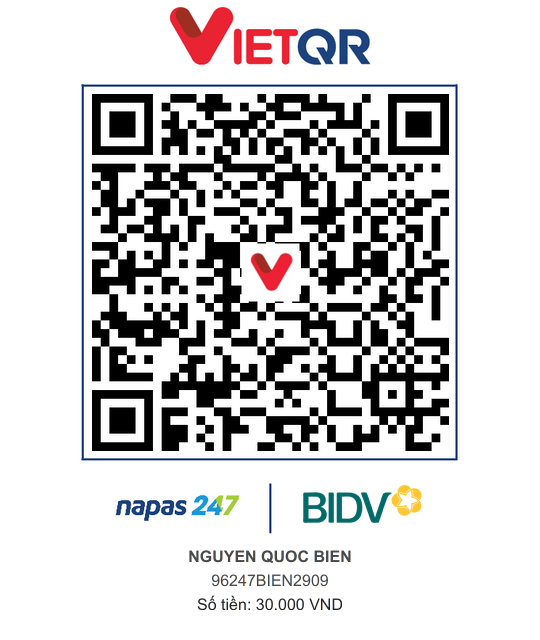 QR Thanh toán BIDV