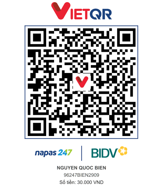 QR Thanh toán BIDV