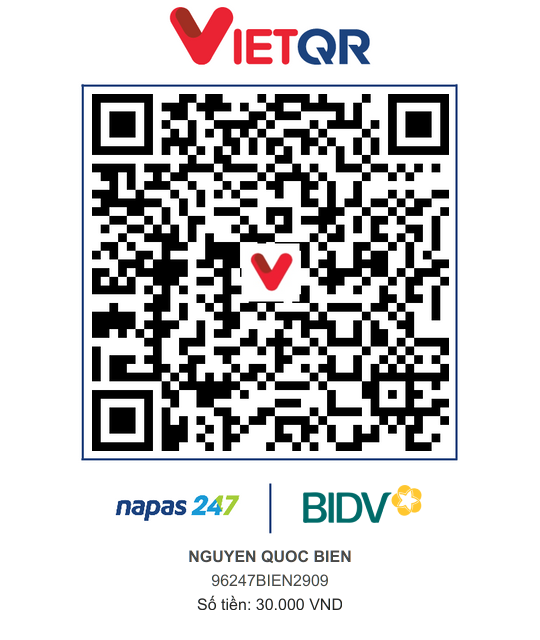 QR Thanh toán BIDV