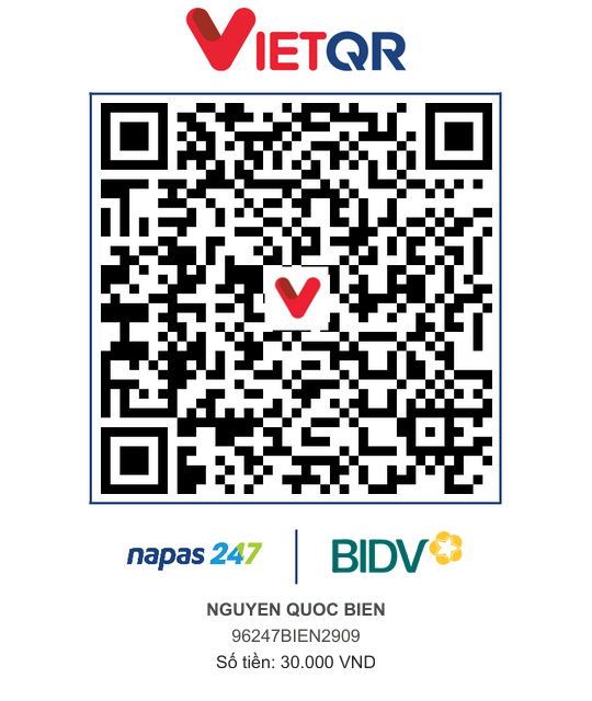 QR Thanh toán BIDV