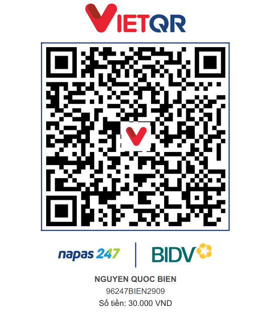 QR Thanh toán BIDV