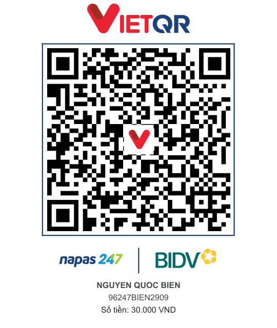 QR Thanh toán BIDV