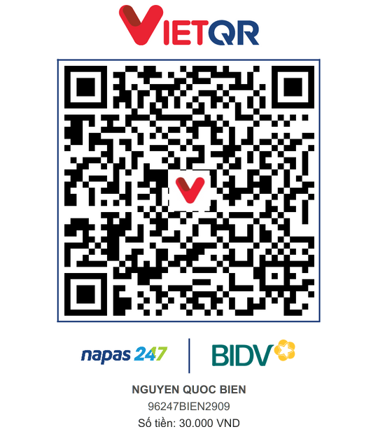 QR Thanh toán BIDV
