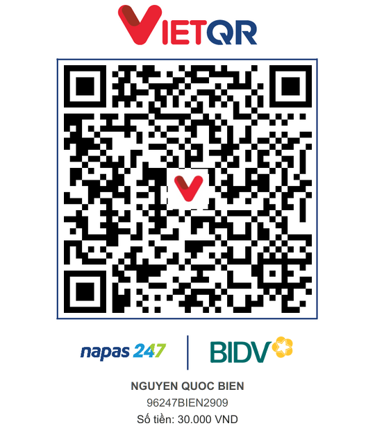QR Thanh toán BIDV