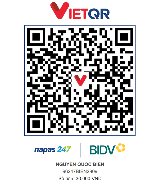 QR Thanh toán BIDV