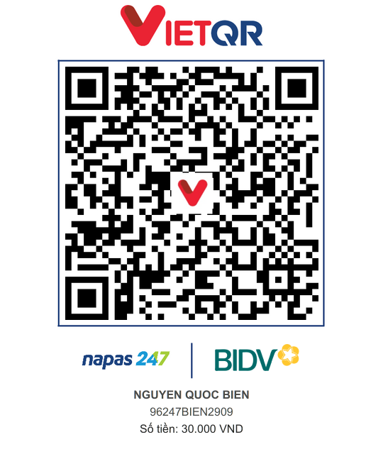 QR Thanh toán BIDV