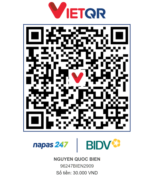 QR Thanh toán BIDV