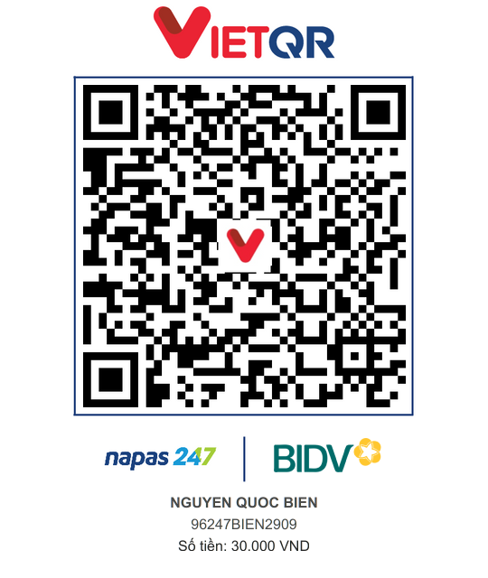 QR Thanh toán BIDV