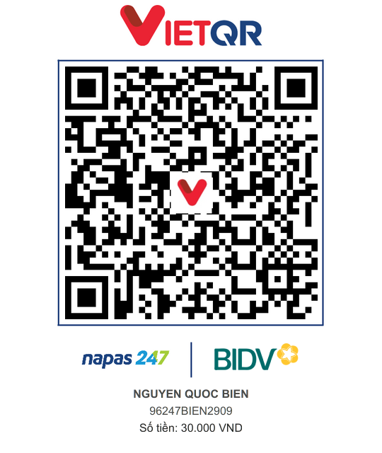 QR Thanh toán BIDV