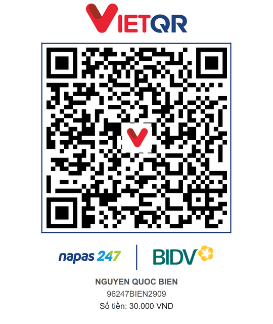 QR Thanh toán BIDV