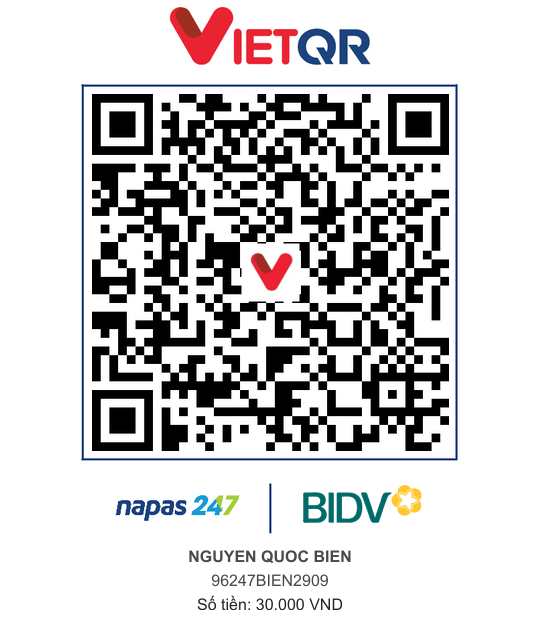 QR Thanh toán BIDV
