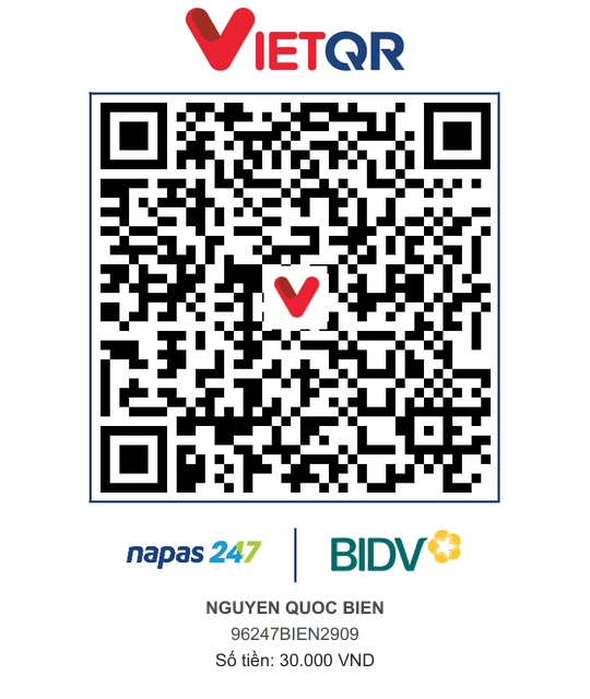 QR Thanh toán BIDV