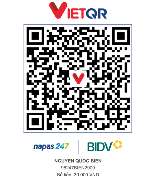 QR Thanh toán BIDV