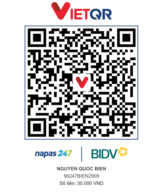 QR Thanh toán BIDV