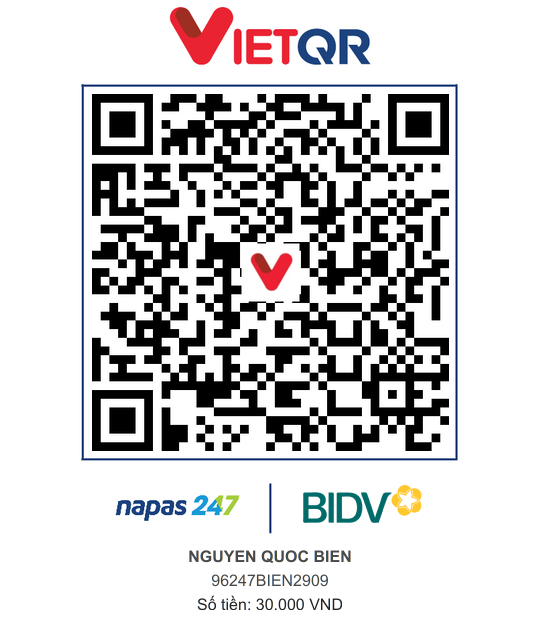 QR Thanh toán BIDV