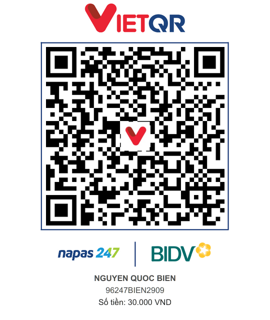 QR Thanh toán BIDV