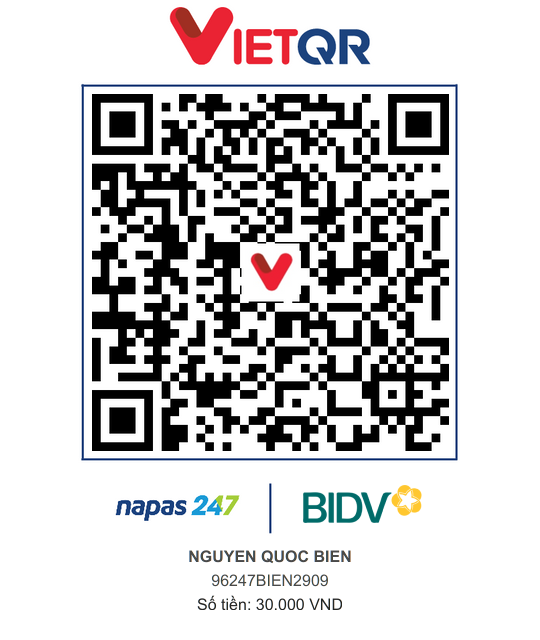 QR Thanh toán BIDV