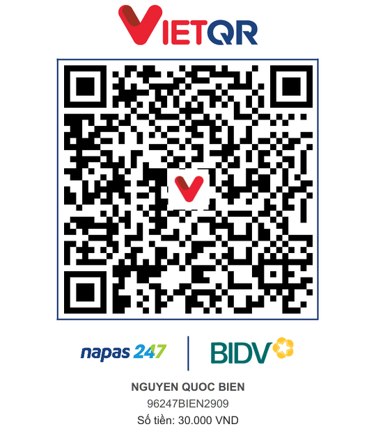 QR Thanh toán BIDV