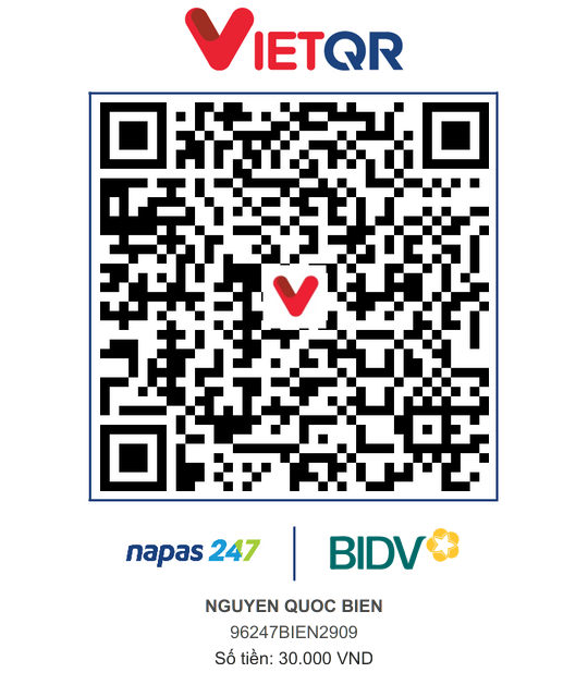 QR Thanh toán BIDV
