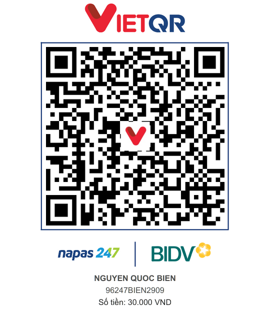 QR Thanh toán BIDV