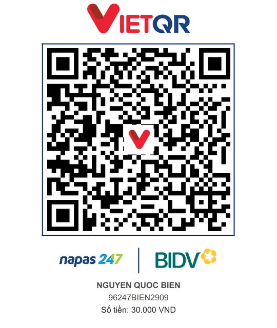 QR Thanh toán BIDV