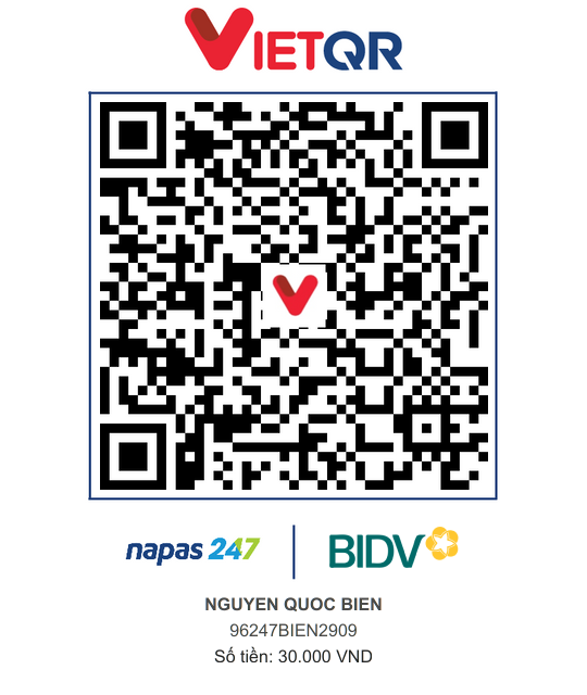 QR Thanh toán BIDV