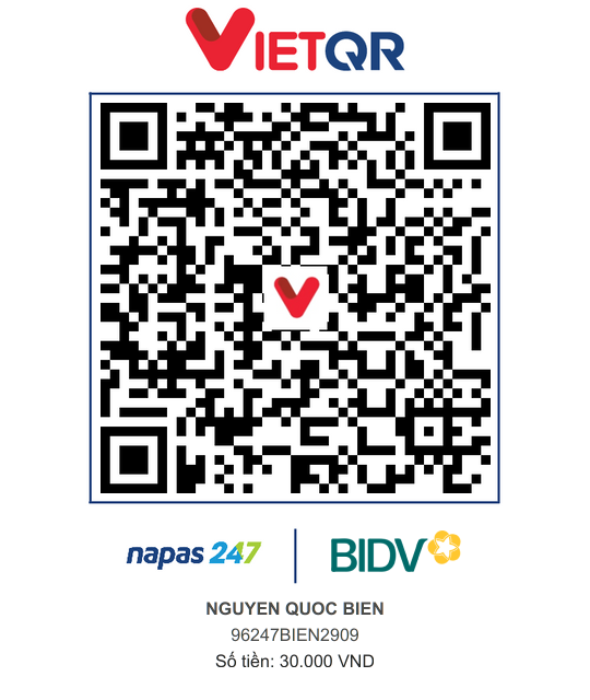 QR Thanh toán BIDV