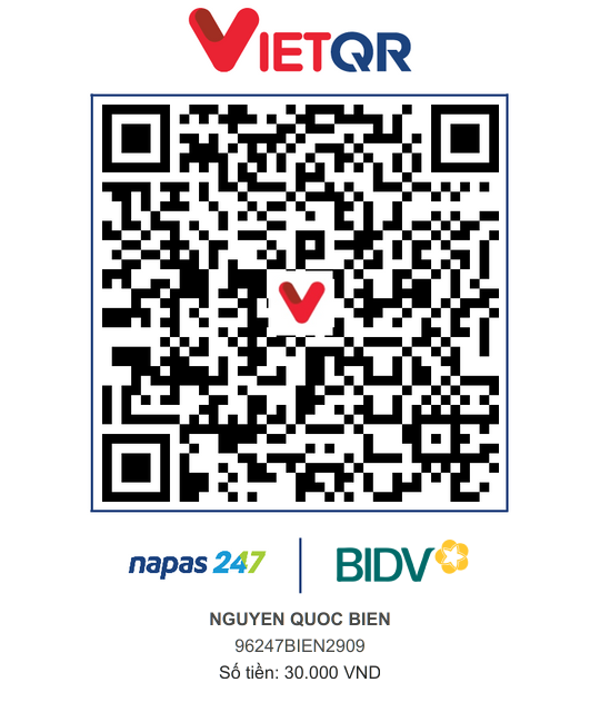 QR Thanh toán BIDV