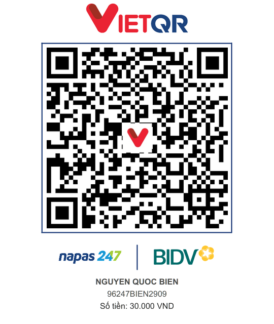 QR Thanh toán BIDV
