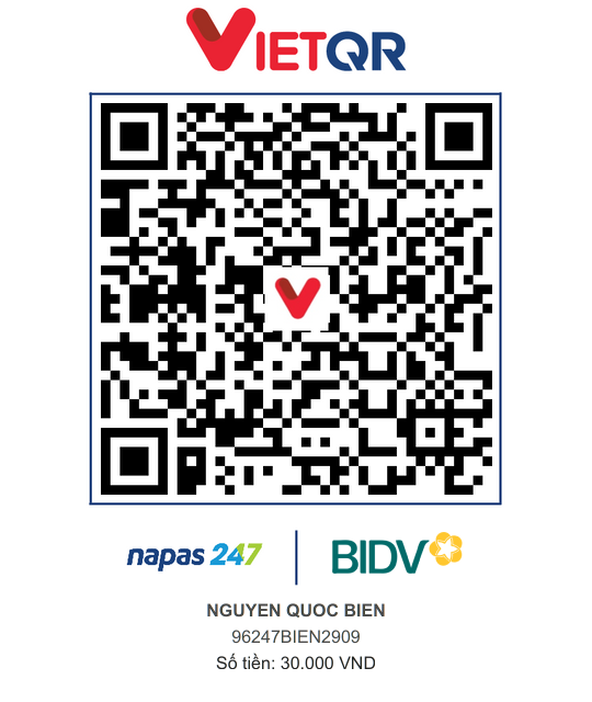 QR Thanh toán BIDV