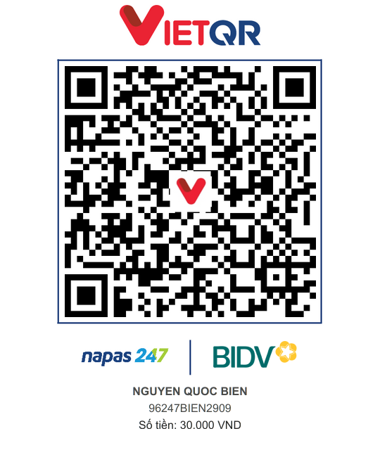 QR Thanh toán BIDV