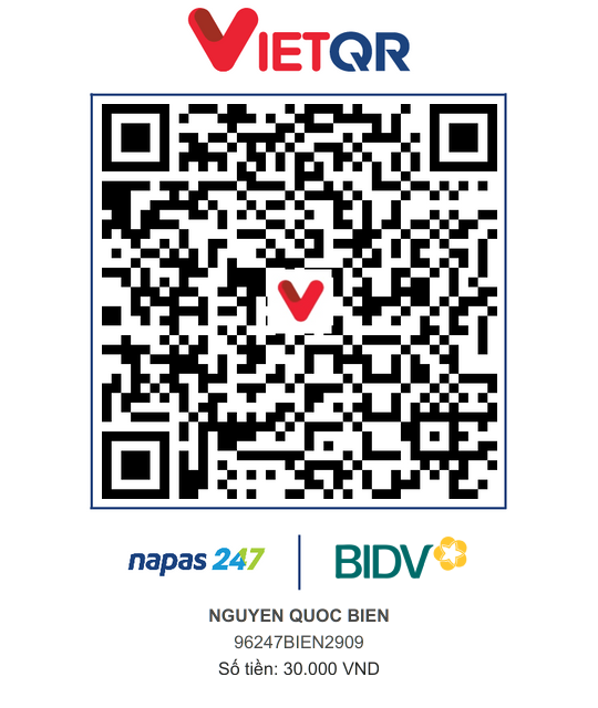 QR Thanh toán BIDV
