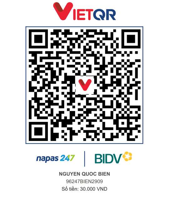 QR Thanh toán BIDV