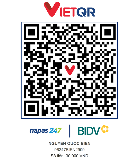 QR Thanh toán BIDV