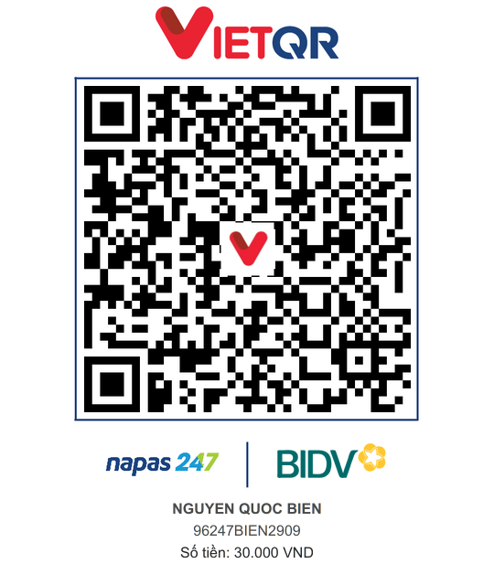 QR Thanh toán BIDV