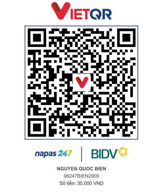 QR Thanh toán BIDV