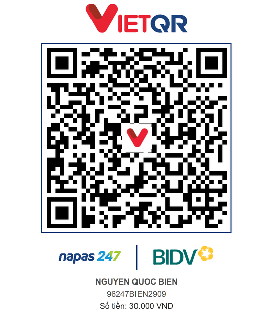 QR Thanh toán BIDV