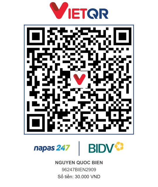 QR Thanh toán BIDV