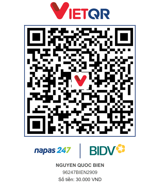 QR Thanh toán BIDV