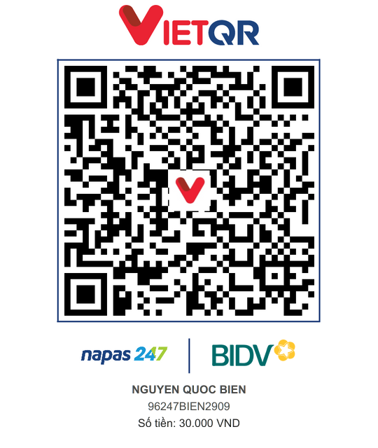 QR Thanh toán BIDV