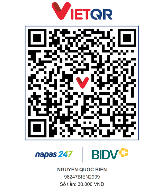 QR Thanh toán BIDV