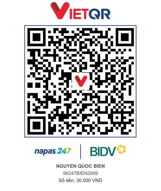 QR Thanh toán BIDV