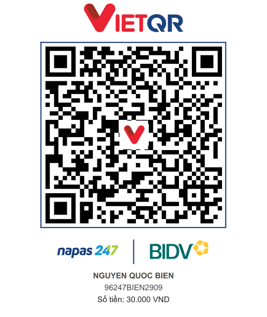 QR Thanh toán BIDV