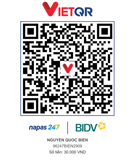 QR Thanh toán BIDV