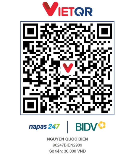 QR Thanh toán BIDV